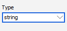 The type drop down in the lower left of the free type tab below the list of fields.